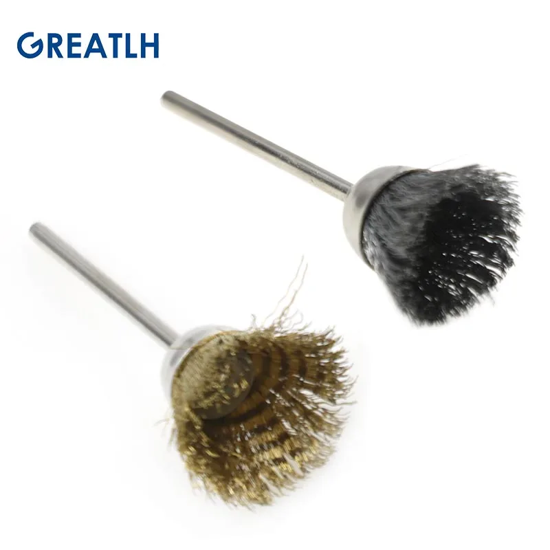 11pcs Brush Polishing Wheel 2.35mm Cloth Polishing Polishers for Roteray Tools Dental Instrument 2.35mm