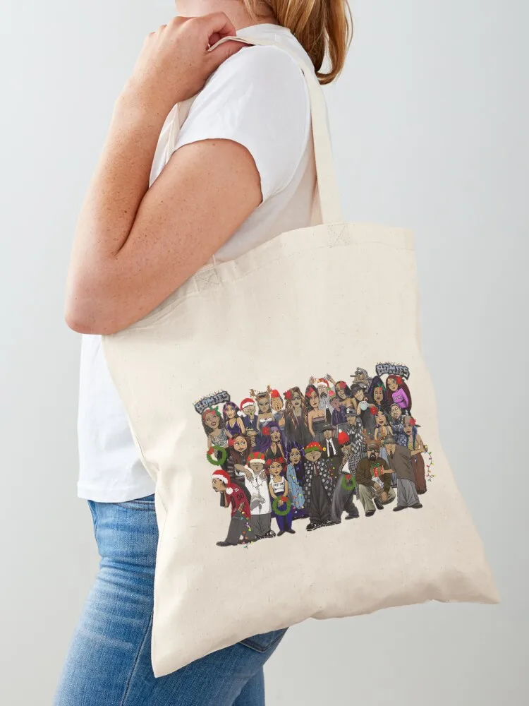 

Lil Homies Christmas Feliz Navidad Tote Bag shopper bags reusable grocery bags tote bag men custom fabric bag