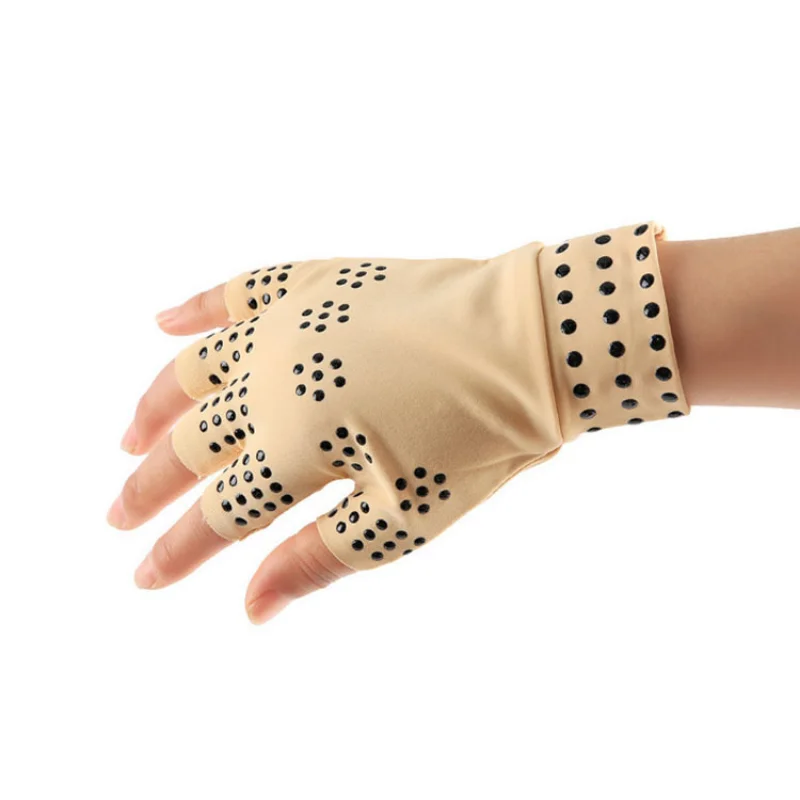 Guantes magnéticos de terapia de compresión para la salud, antiartritis, reumatoide, alivio del dolor de mano, Corrector de muñeca, masajeador de