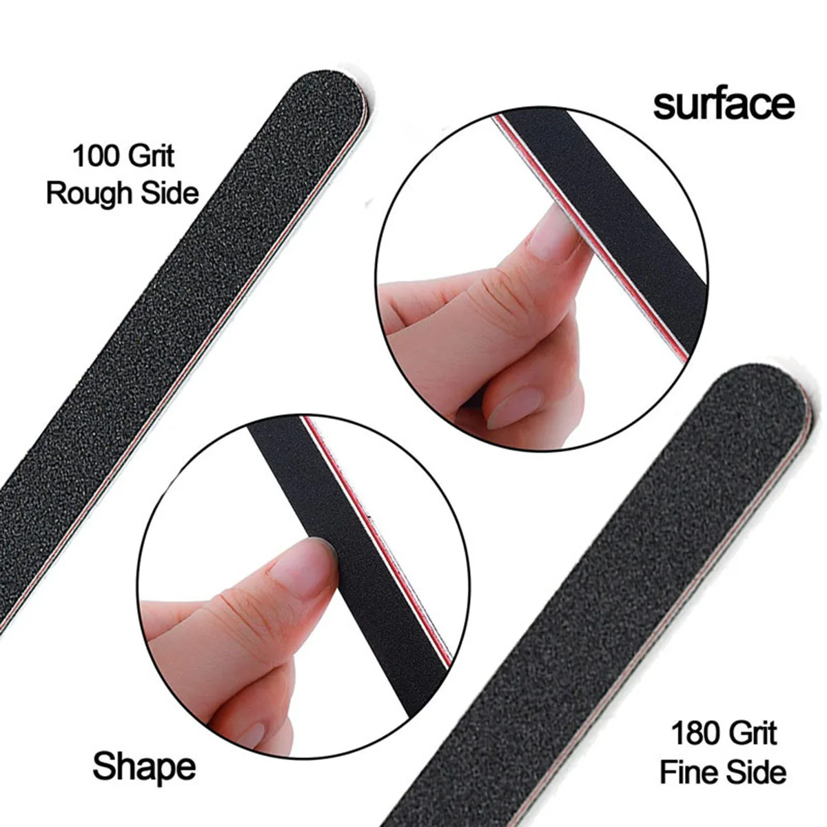 12Pcs/Set Nail Buffer Block 4 Way Colorful Buffing Block Shine Polisher Nail Buffing File Manicure Sanding