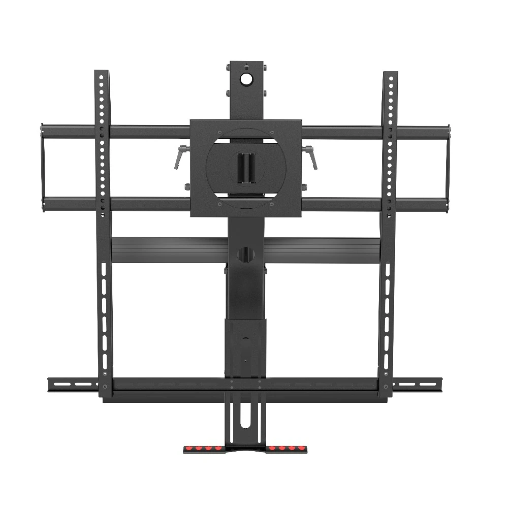 Brand New Large size Gas Spring Interactive Pull-Down Mantel Fireplace TV Wall Mount for 63-100 inch TV