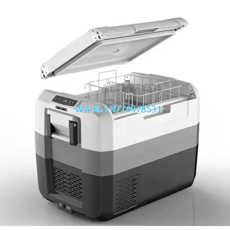 Wmwmnu Factory Direct 65L Vehicle and Home Use Car Refrigerator Portable Camping Car Freezer with Detachable Battery
