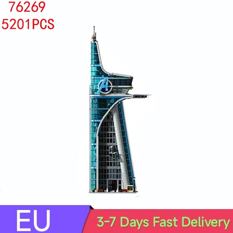 5201 Elementów Duży Model Wieży Klocki Konstrukcyjne Zabawki Dla Dorosłych Prezent Urodzinowy Kompatybilne z Zestawem 76269