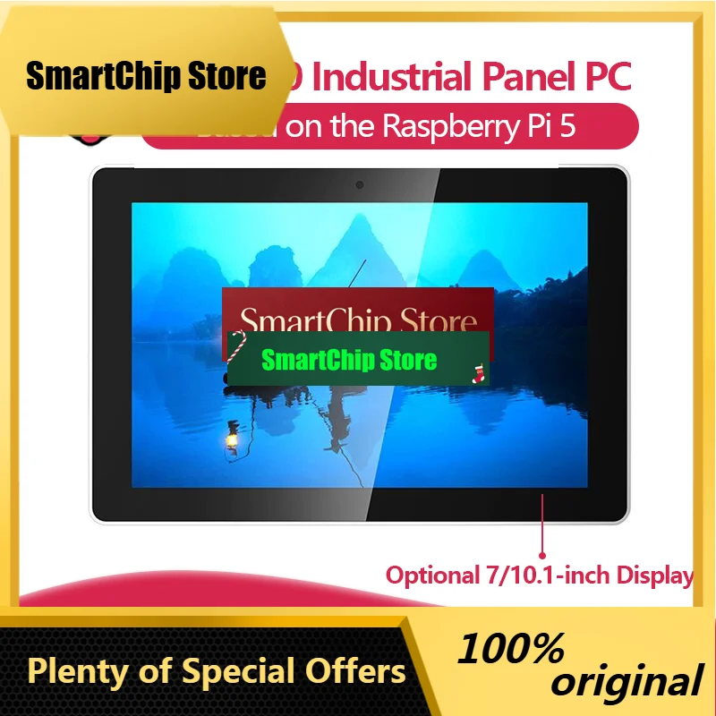 SmCpHMI3010 Industrial All-in-One Touch Panel PC With Optional 7/10.1-inch Display, Compatible With Raspberry Pi 5.