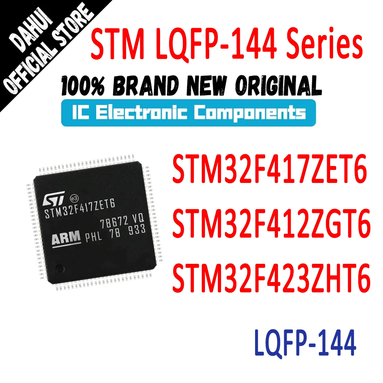 

STM32F417ZET6 STM32F412ZGT6 STM32F423ZHT6 STM32F417ZE STM32F412ZG STM32F423ZH STM32F417 STM32F412 STM32F423 STM IC MCU Chip LQFP