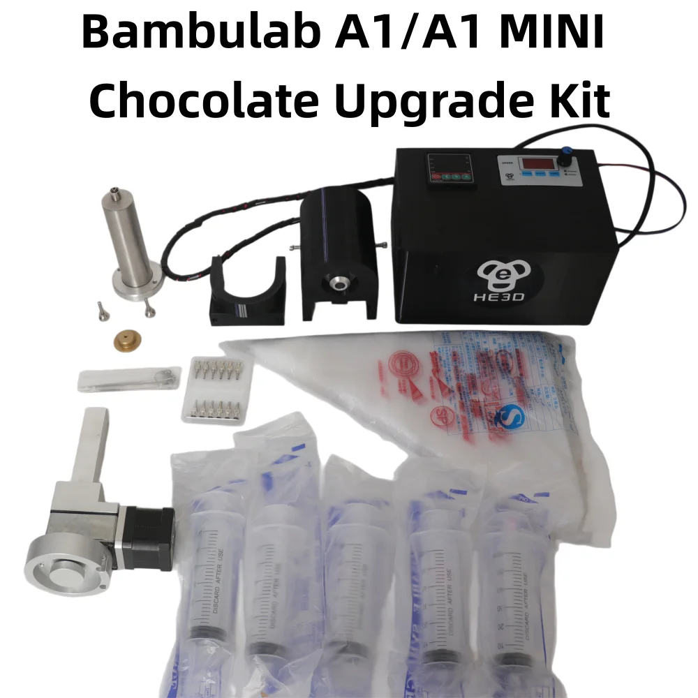 Bambulab A1/A1 MINI Chocolate Upgrade Kit, lab-grade food printing, material testing, scientific research,
