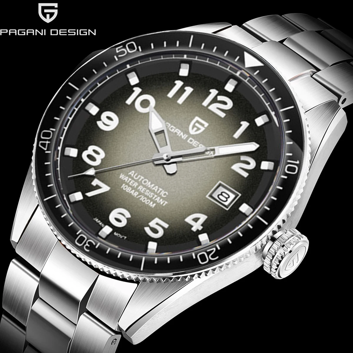 

PAGANI DESIGN Men Mechanical Watches Top Brand Waterproof Automatic Watch Stainless Steel Business Men's Watch Relogio Masculino
