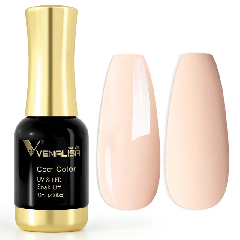 Venalisa Nagel-Gel-Nagellack, 12 ml, glitzernder, platinfarbener Gel-Nagellack, Super-Textur, Soak Off UV-LED, vollständige Abdeckung, Gel-Nagellack
