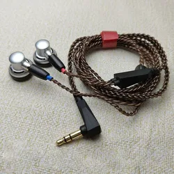 DIY Classic Retro 500 MMCX Ear Style Flat Head Earphones with MMCX to 3.5mm Cable 15.4mm Unit MMCX Plug HIFI Earphone