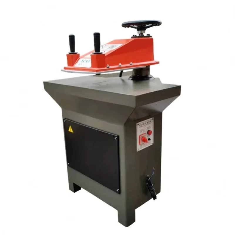 Hydraulic Rocker Arm Leather Cutter Press-type hydraulic rocker arm collar cutter is used for slipper making