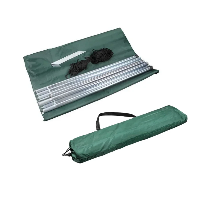 

Polyester Tent Shade Versatile Camping Supplies Garden Canopy Waterproof Awning Lightweight Sky Curtain Silver Coating