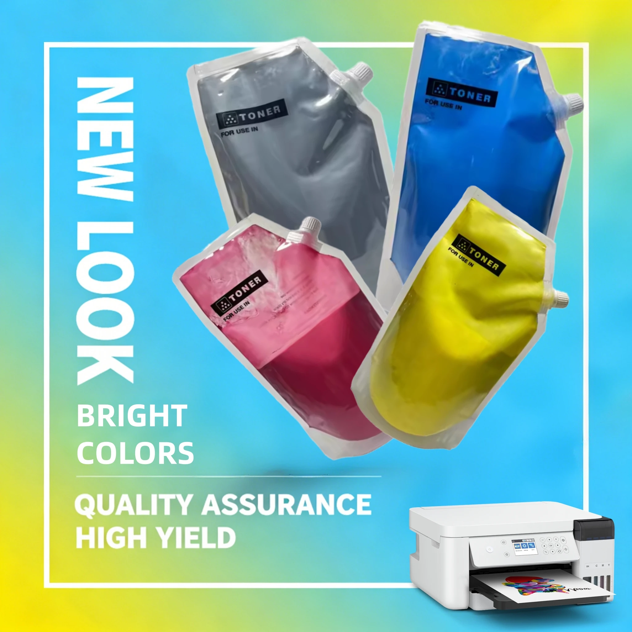 

1 шт., 4-цветный лазерный тонер, совместимый с W9160MC для HP Color LaserJet, управляемый E87750 MFP E87740 E87760 E87770, тонер для принтера