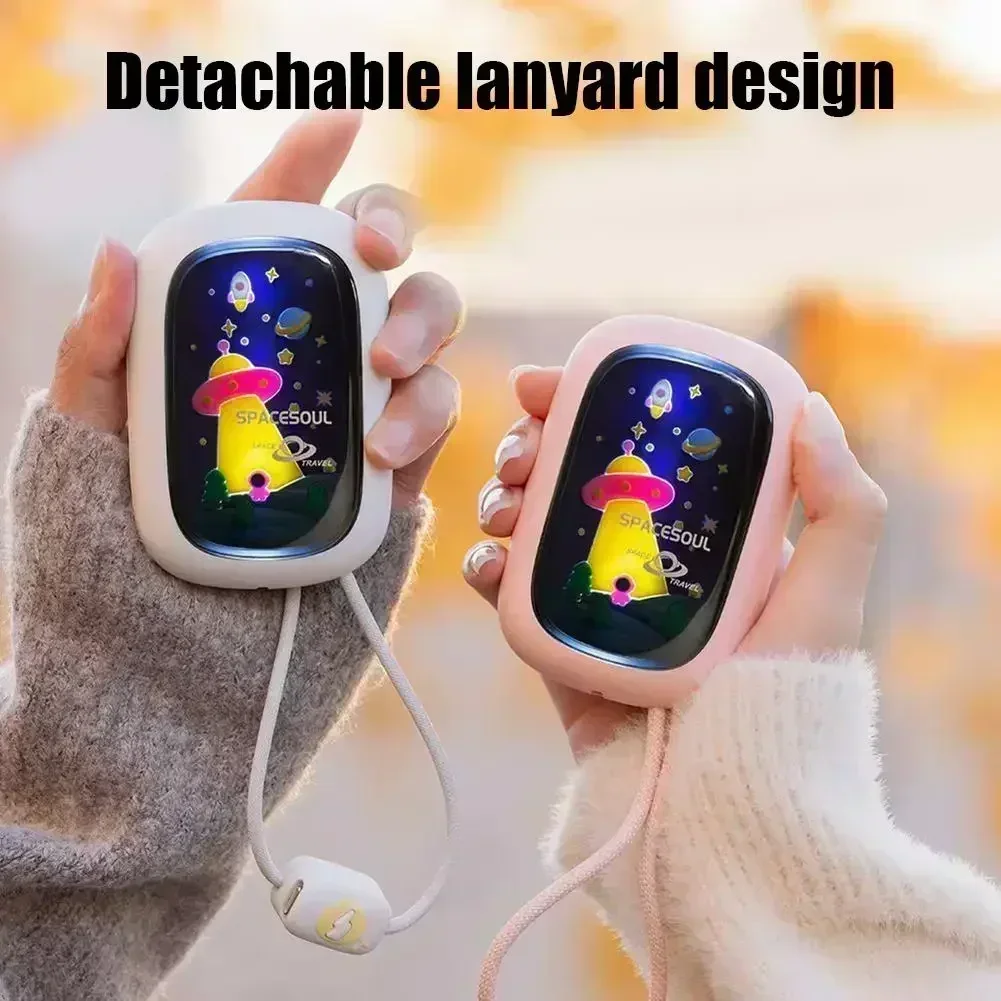 Portable Hand Warmer With Soothing Night Light And Fast-heating Adjustable Temperature Night Light Battery Hand Warmer Tools