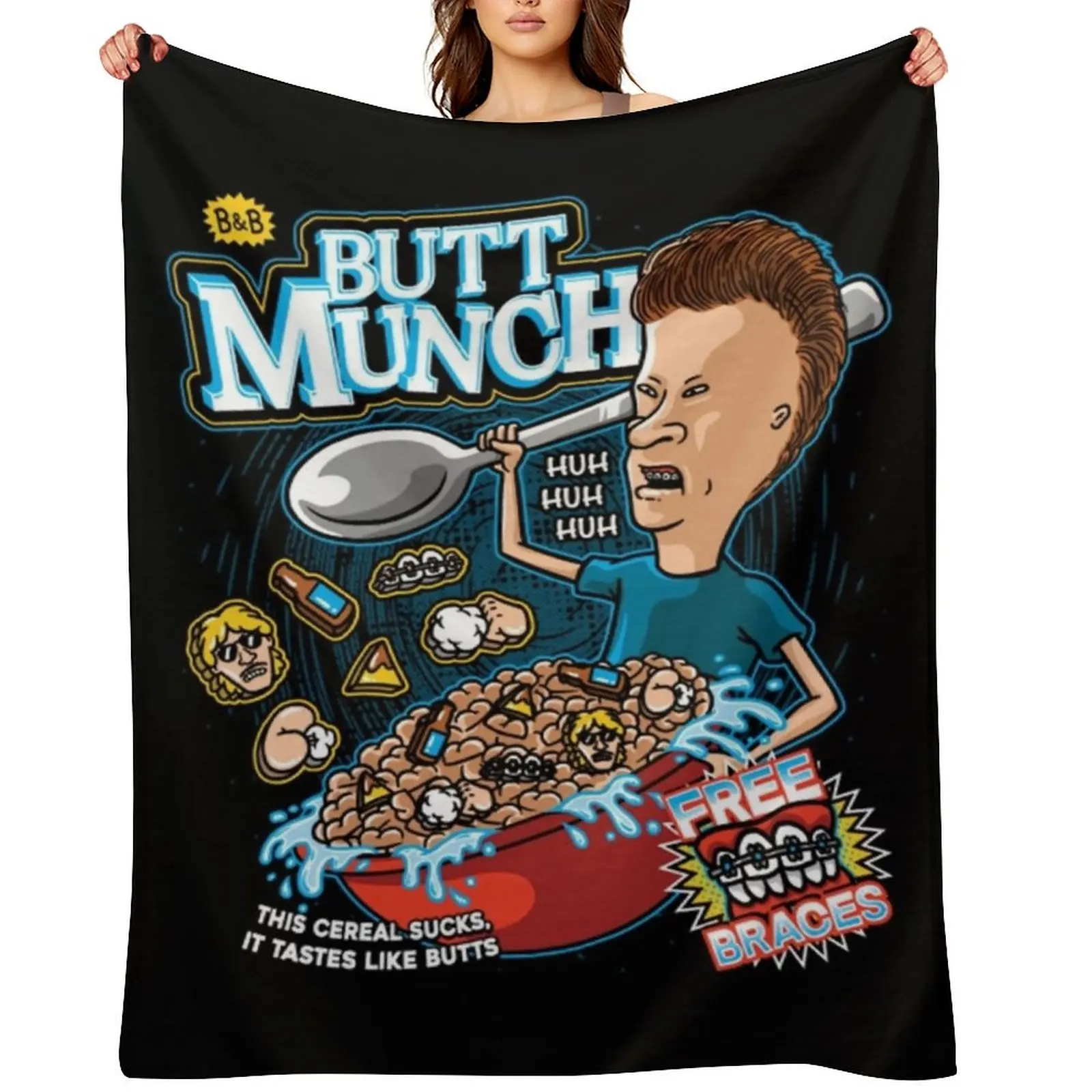 

Beavis And Butthead Throw Blanket Kid'S Sofa Hairy warm winter Blankets