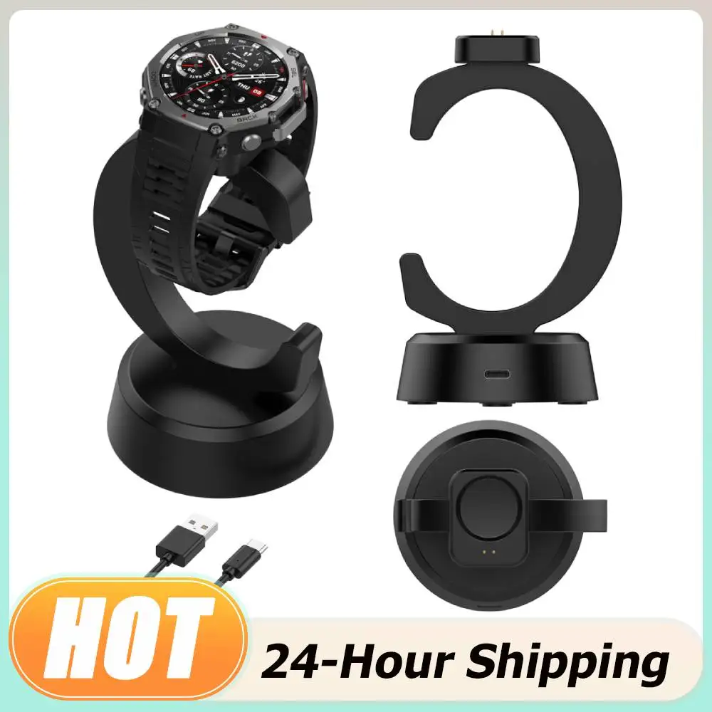 Suporte de Carregamento para Amazfit T-Rex 3/T-Rex 3 Pro/Balance 2/ Helio Strap Smartwatch, Adaptador Magnético de Carregamento Substituto