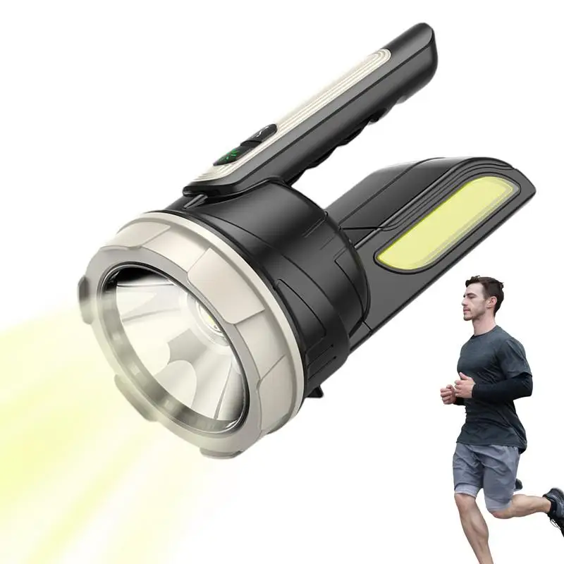 Super Bright Powerful LED Torch Light Multi Modes Camping Light Rechargeable Bright Flashlight Rotation Adjustment Super Bright