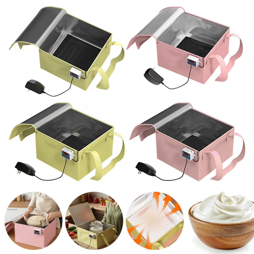 Folding Bread Proofing Box 50-110 Celsius Dough Proofing Box with Heating Pad Temperature Control Bread Proofer for Sourdough