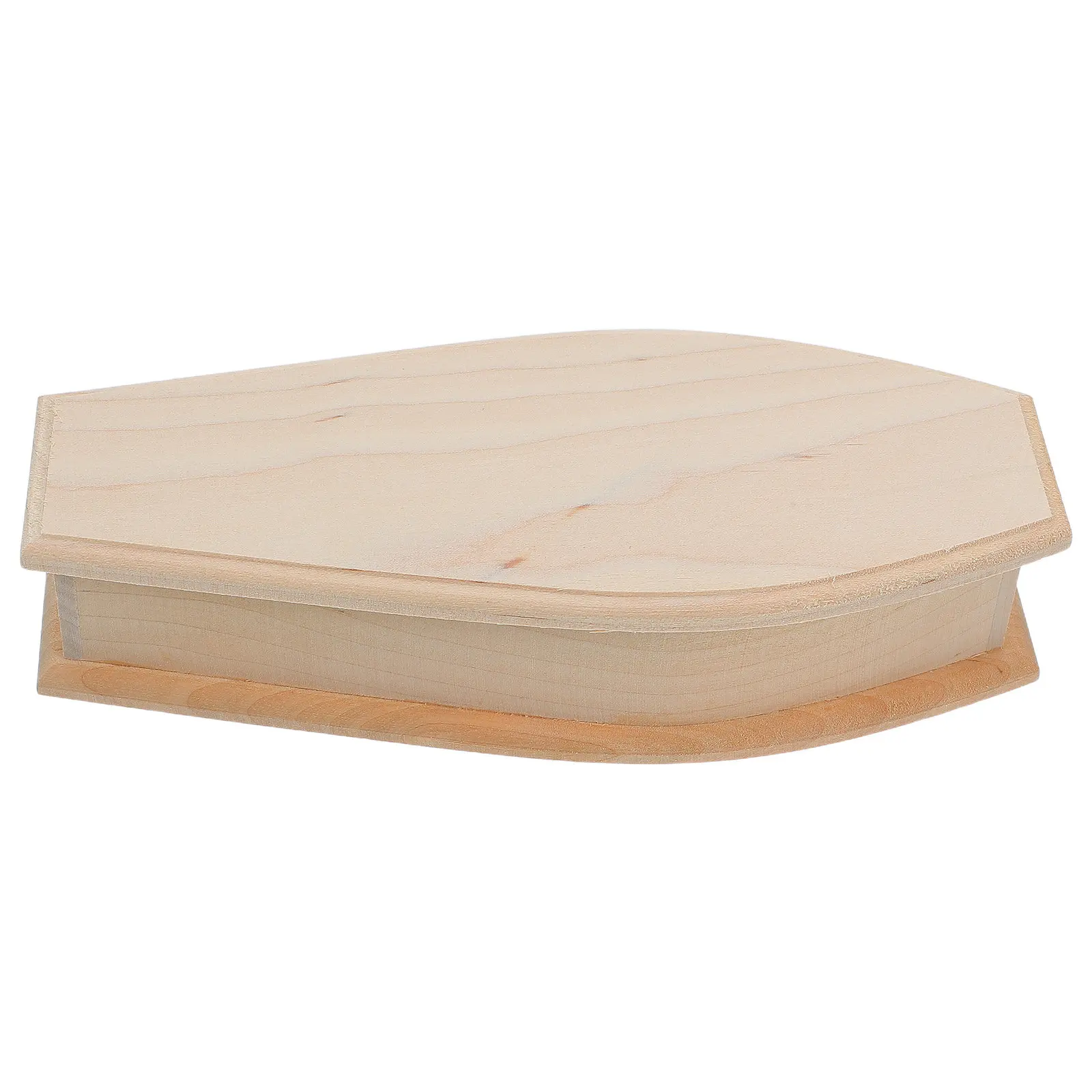 

Miniature Wooden Coffin Portable Unfinished DIY Mini Furniture Fairy Home Decoration Sturdy Creative Decor Mini Decor