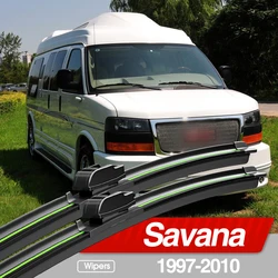 For GMC Savana 1997-2010 Front Windshield Wiper Blades 2pcs Windscreen Window Accessories 1998 2002 2003 2006 2007 2008 2009