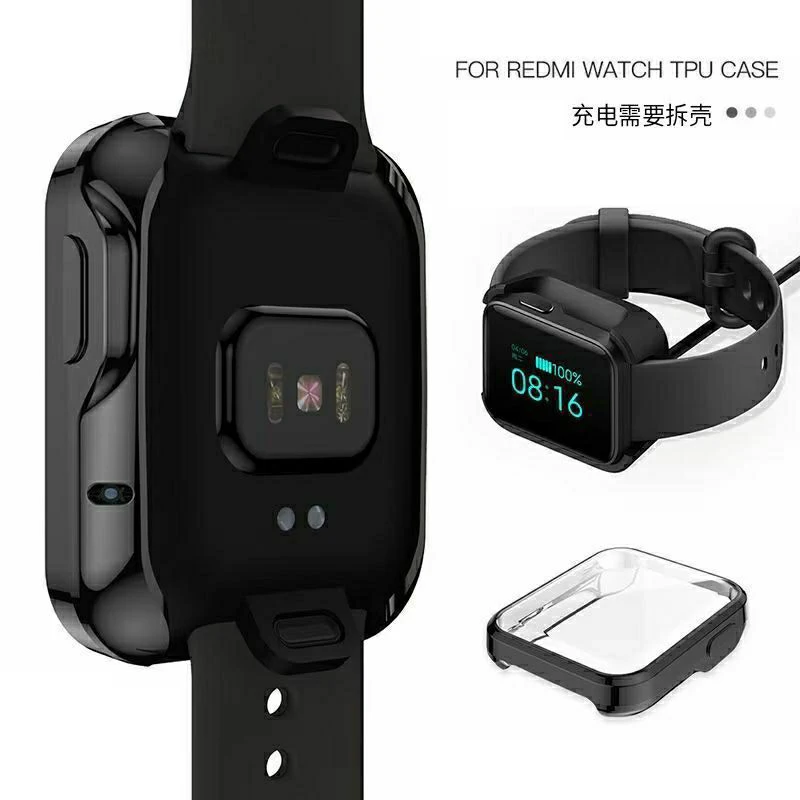 Full Cover Protector Case+Glass For Redmi Watch 2 Lite Screen Protector Film For Xiaomi Redmi Watch 3 Active Watch 3Lite PC Case