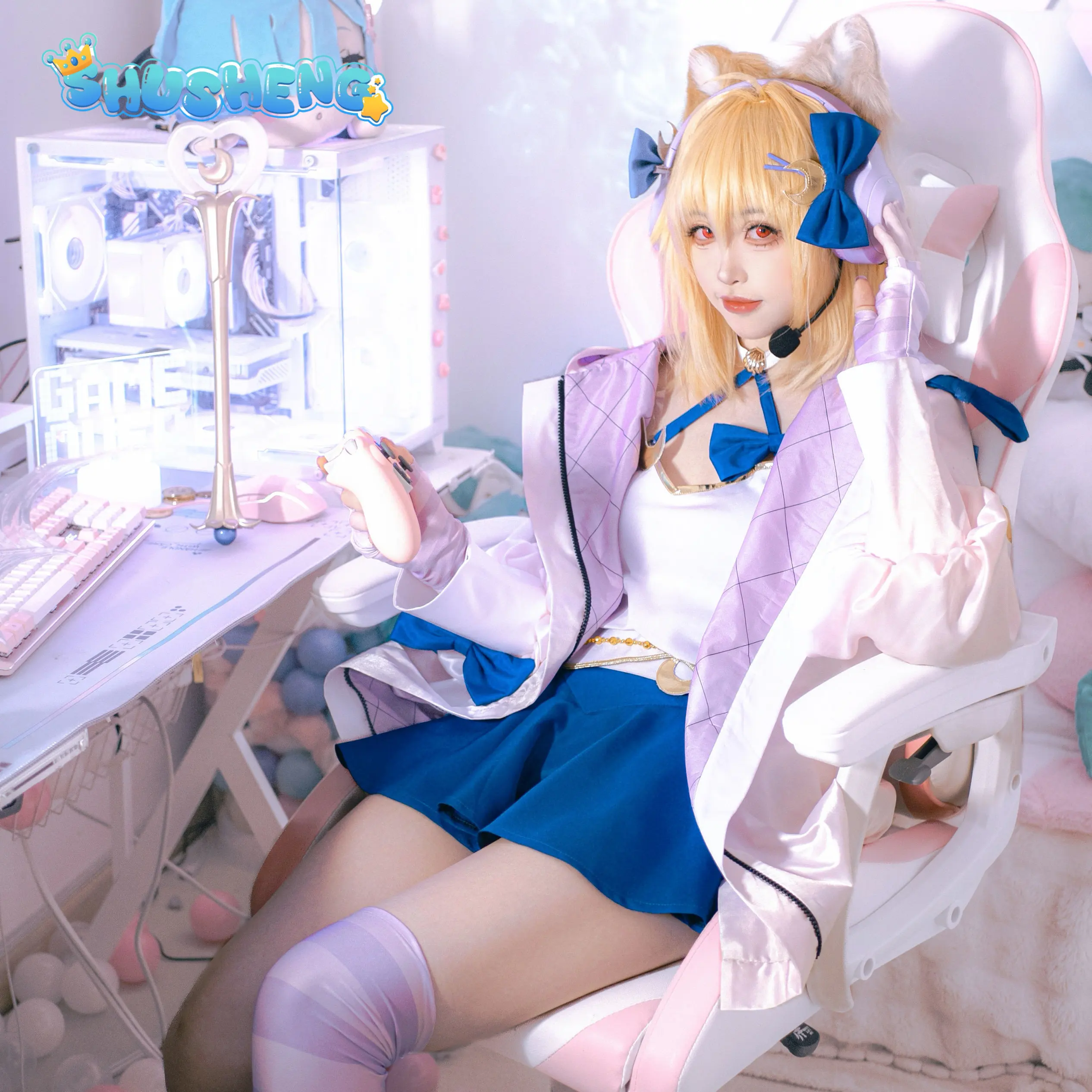 Game Fate New Arcueid Brunestud Cosplay Costume Halloween Christmas Role Playing Comic New  Sweet Lolita Dress Headwear Women view 4