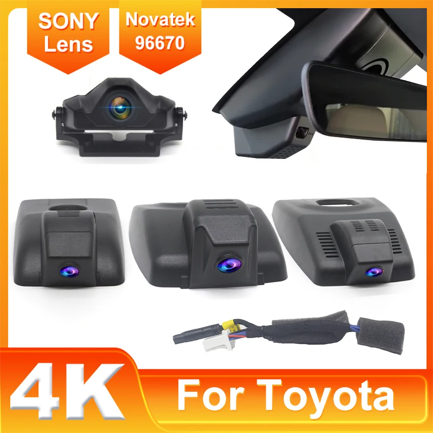 

Car DVR Wifi Camera 4K Dash Cam Video Recorder For Toyota RAV4 2016-2024 Original Factory Look Easy to Use Car Video Recorder