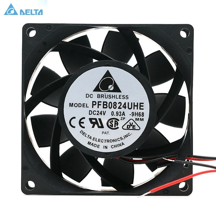 

for delta PFB0824UHE 8038 24V 0.93A 4 line PWM temperature control inverter cooling fan 107.3CFM 7500RPM