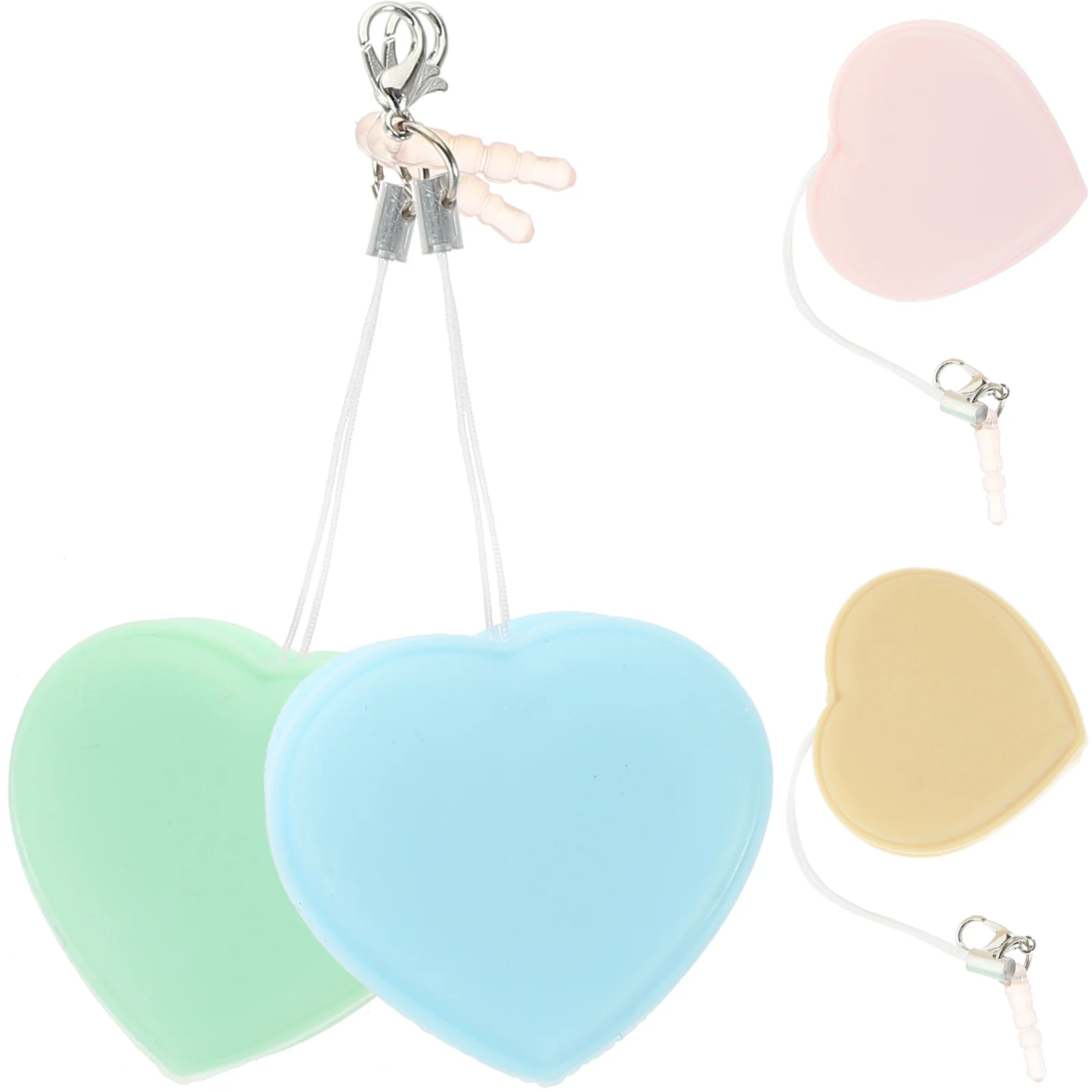 

4pcs Heart Shaped Macaron Cloths for Eyeglasses Phone Screen Camera Lens Dust Removal Reusable Glass Cleaner Wipes