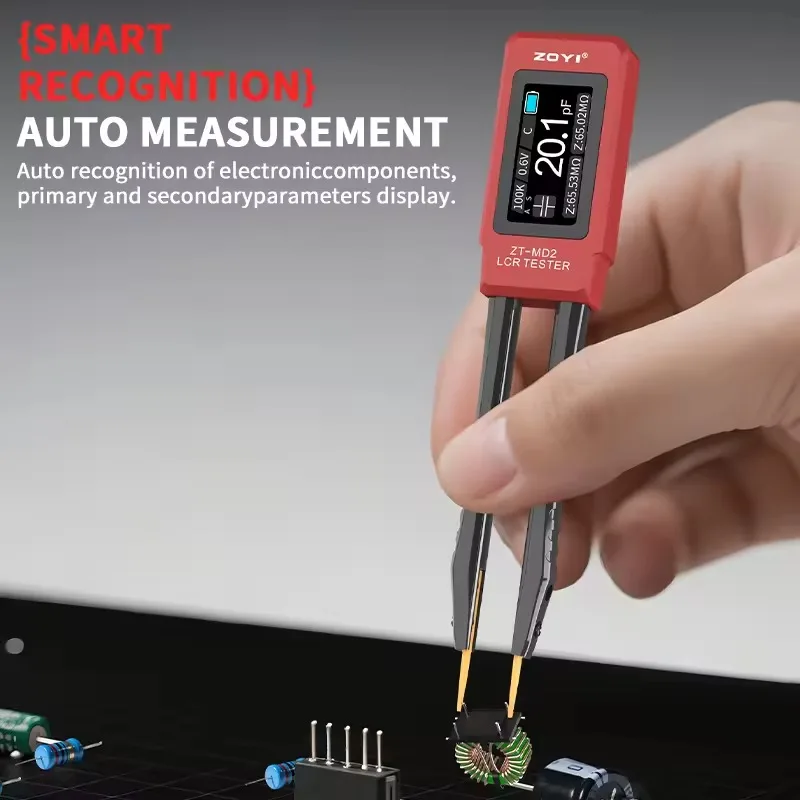 For ZT MD2 Digital Bridge Handheld Tweezer Multimeter Capacitance Resistance Inductance Voltage Smart Recognition