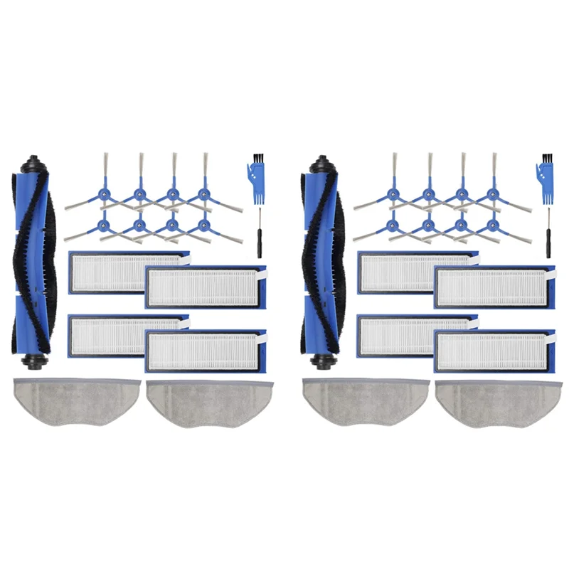 ABZA-2Set ملحقات المكنسة الكهربائية استبدال طقم قطع غيار ل Eufy Robovac L70 الهجين جهاز آلي لتنظيف الأتربة
