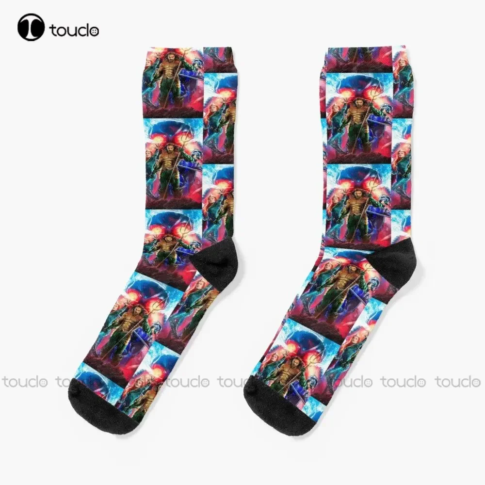 Jaeson Momoa Hero Socks Athletic Socks Men High Quality Cute Elegant Lovely Kawaii Cartoon Sweet Cotton Sock Custom Gift Art