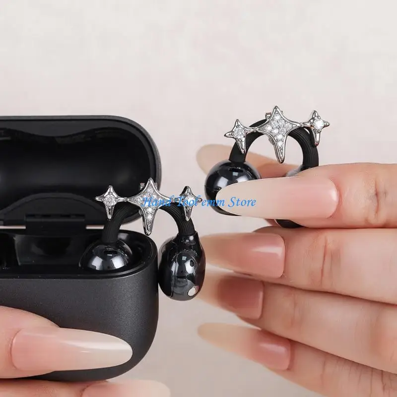 

H37F Fashionable Ear Clip Alloy Ear Jewelry Decorations For FreeClip 1/2 Earbud