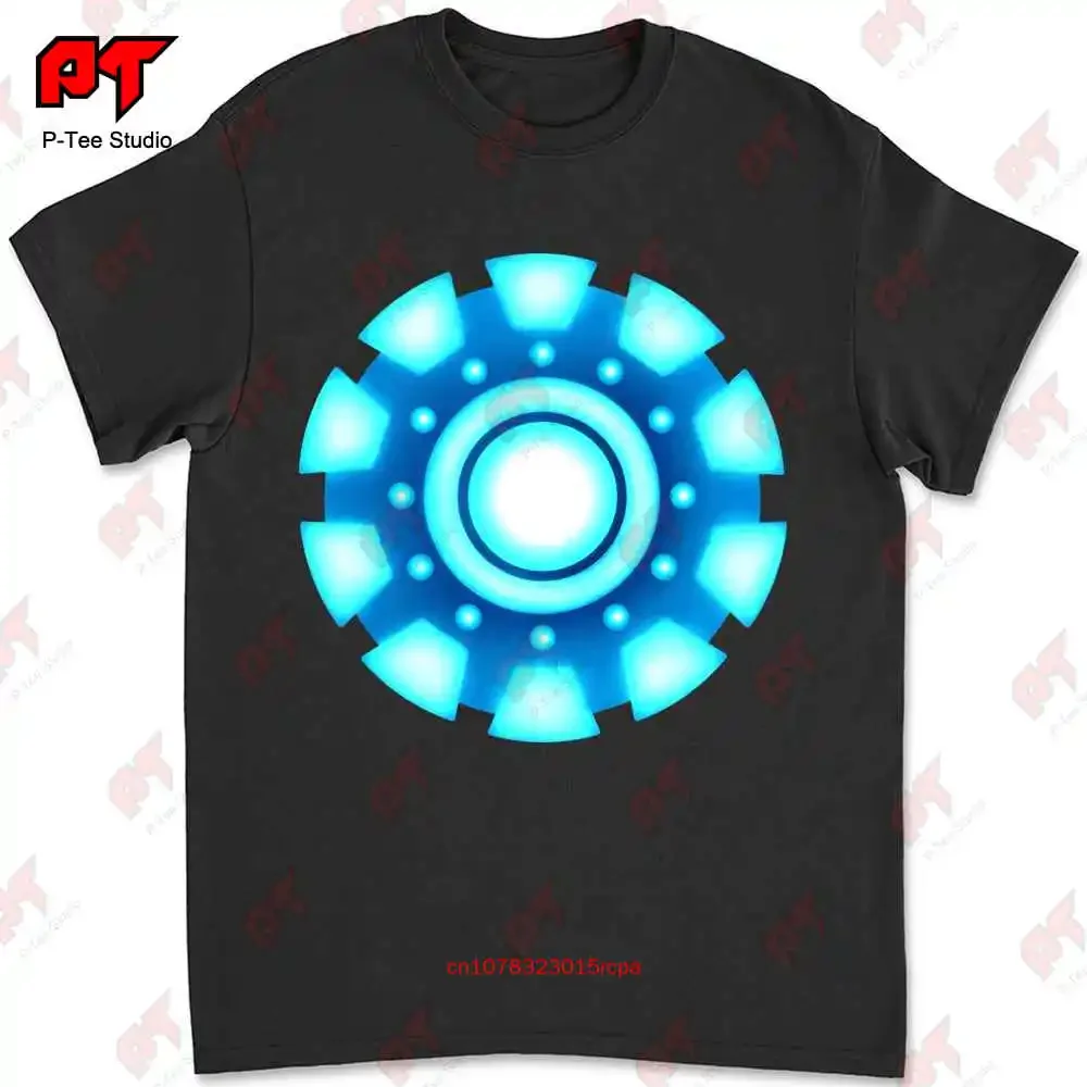 Arc Reactor Tony Stark Industries End Game Hero T-shirt 9295