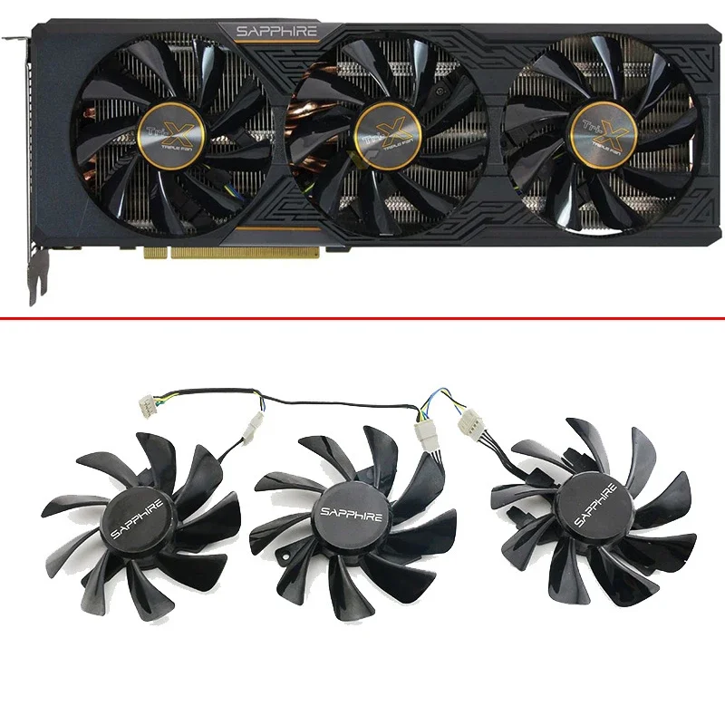 Cooling Fan 85MM T129215SU 4PIN R9-Fury GPU Cooler Video Fan for Sapphire Radeon R9 FURY 4GB HBM Tri-x OC Graphics Card