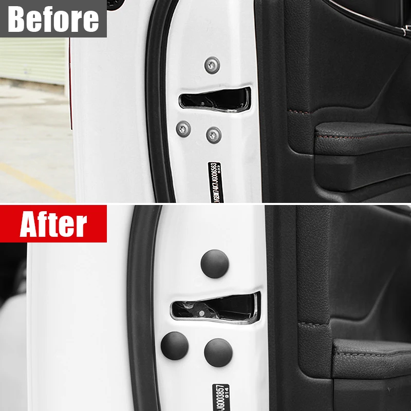 For Toyota Camry XV70 8th 2018-2020 2021 2022 2023 Car Styling Door Lock Screw Protector Sticker Cover Cap Anti-Rust Accessories