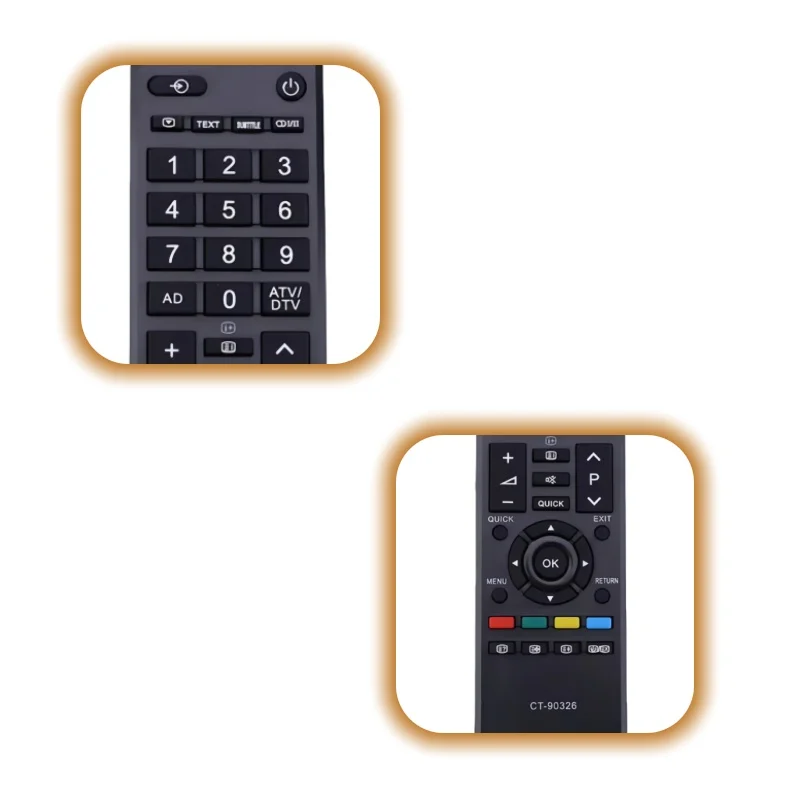 CT-90326 Original TV Remote Control for Toshiba Models 32SL738 32AV733 40LV685 26L933G - New Replacement Remote