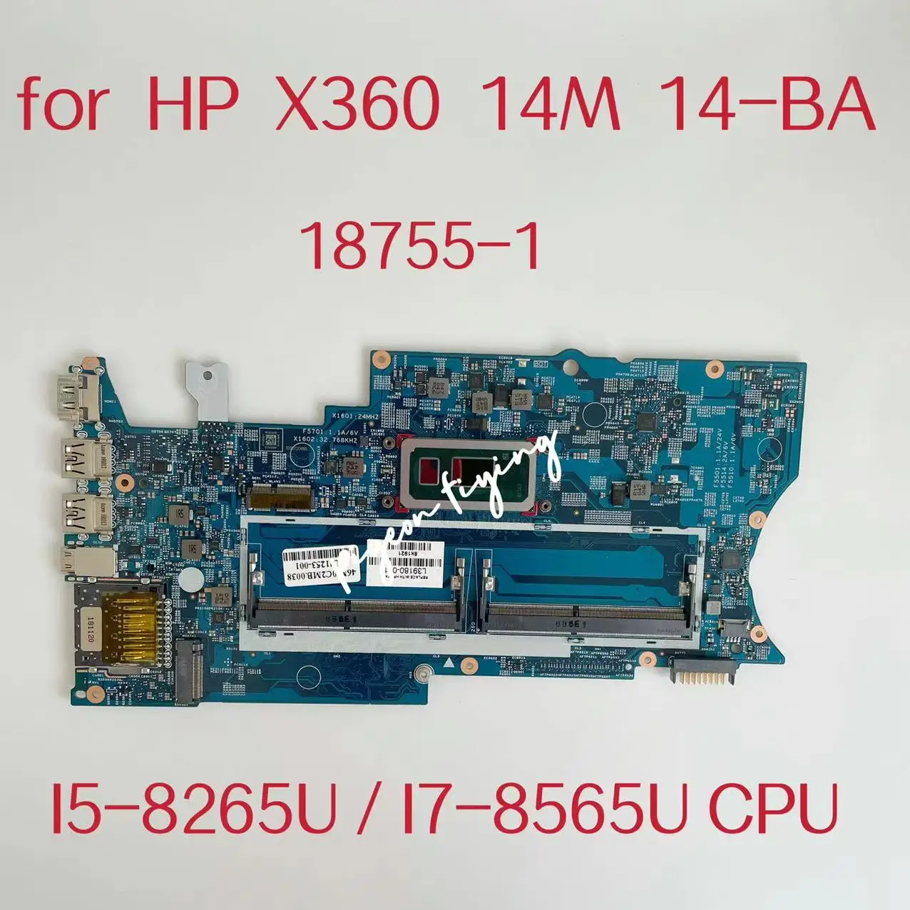 

Материнская плата для ноутбука HP X360 14M 14-BA CPU:I5-8265U I7-8565U L39180-001 18755-1 100% Test OK