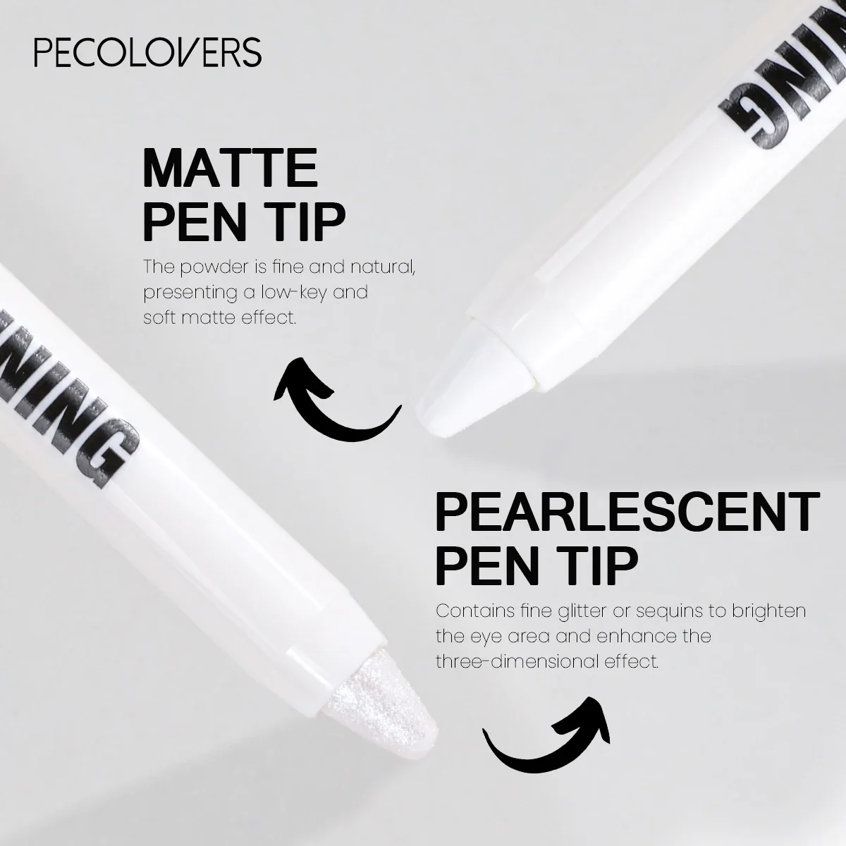 メタリックグリッターアイシャドウペンシル1本 - キラキラ輝くピンクのきらめき、クリーミーで塗りやすく、防水性があり、長持ちします。