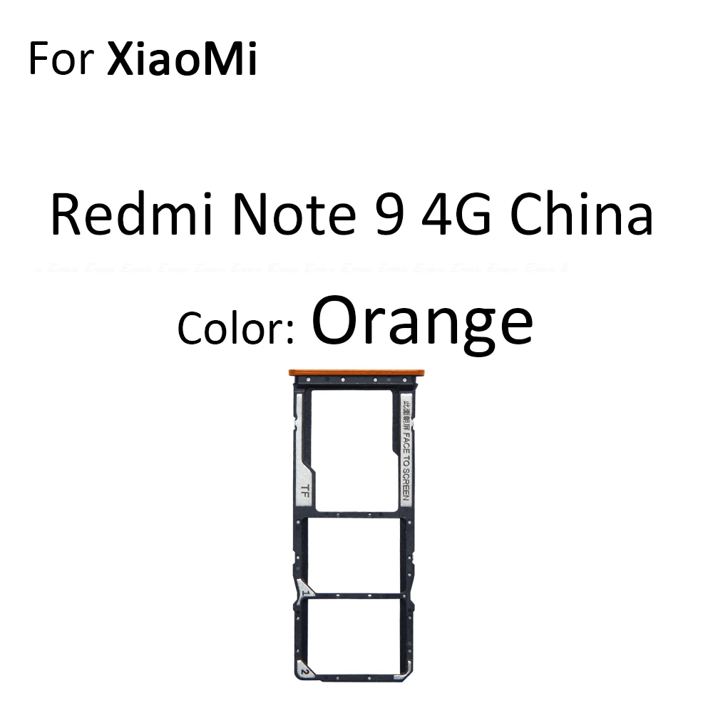 Sim Card Micro SD Card Tray Socket Holder Slot Container Connector For XiaoMi Redmi Note 9 Pro 4G 5G Parts