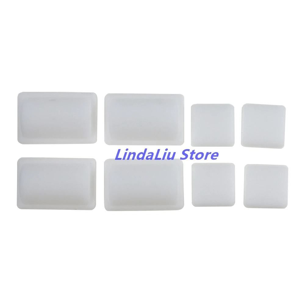 1 세트 교체 하우징 미끄럼 방지 피트 패드 Wii 고무 피트 커버 고무 패드 용 하단 커버