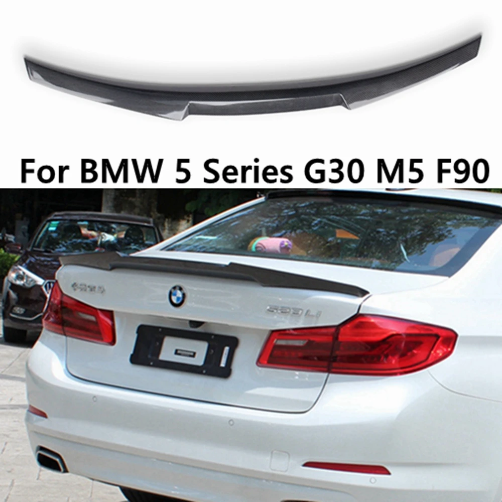 

For BMW 5 Series G30 G38&M5 F90 M4 Style Carbon fiber Rear Spoiler Trunk wing 2016-2023 FRP Forged carbon