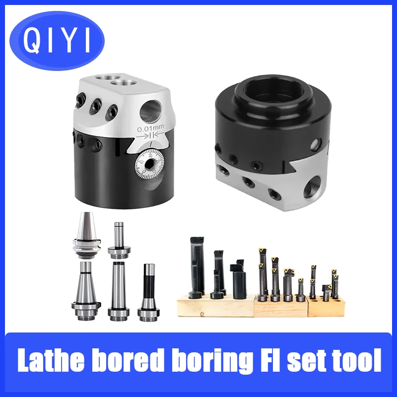 F1-12-50 F1-18-75 Boring Head Boring Bar Lathe Boring Bar Milling Holder Boring Device R8 BT40 NT40 for Cnc Lathe Bored Boring