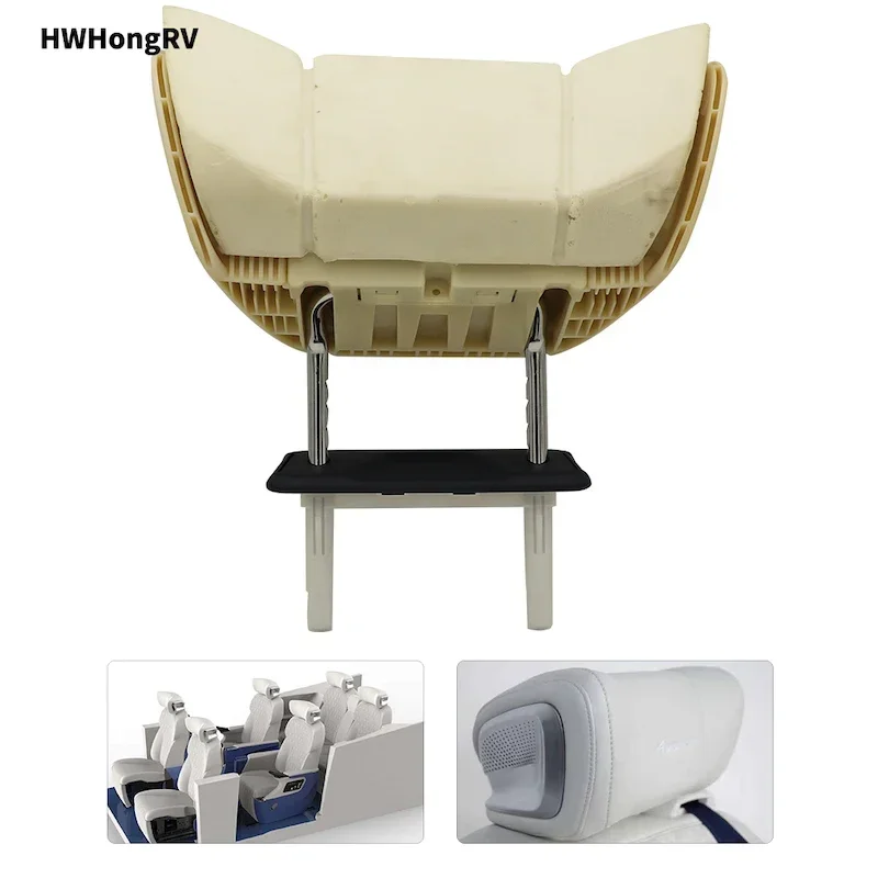 Adjustable Electric VIP Auto Seat Headrest Pillow with Built-In Little Equipment Limousine Seat Headrest for Cars