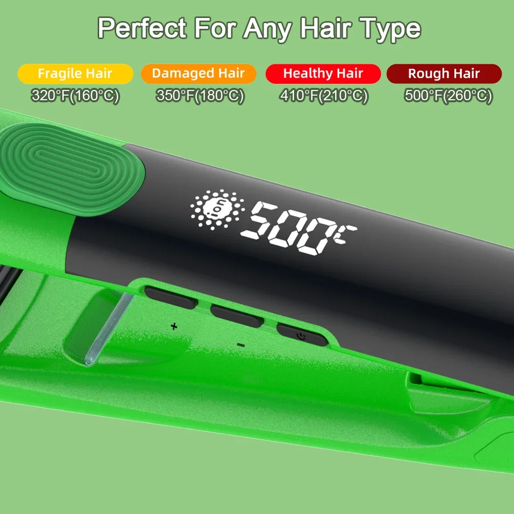 Plasma Hair Flat Iron 500F Vibrate Hair Straightener Keratin Recovers for Frizzy Irons Treatment Hair the Hair Damaged