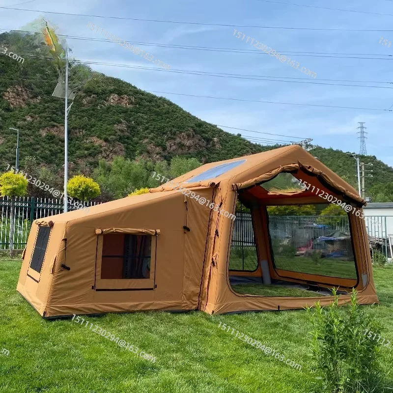 Large luxury automatic inflatable tent waterproof cotton portable outdoor camping thick rainproof hut