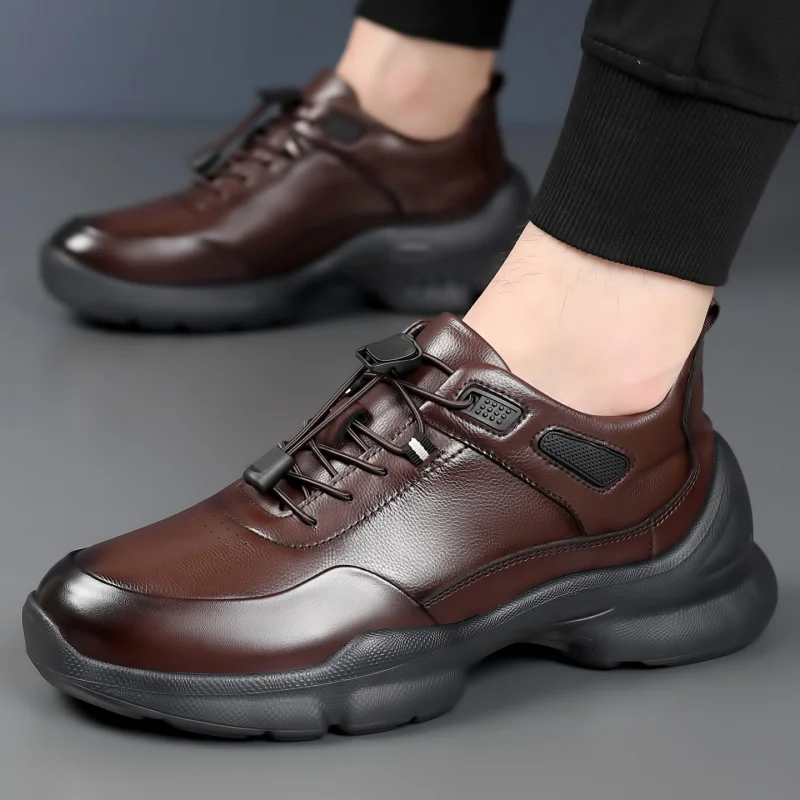 أحذية رجالية كاجوال جديدة لعام 2025 - أحذية رياضية على طراز لوفر، قابلة للتنفس وممتصة للصدمات، متينة وغير قابلة للانزلاق، مريحة خفيفة الوزن، عصرية