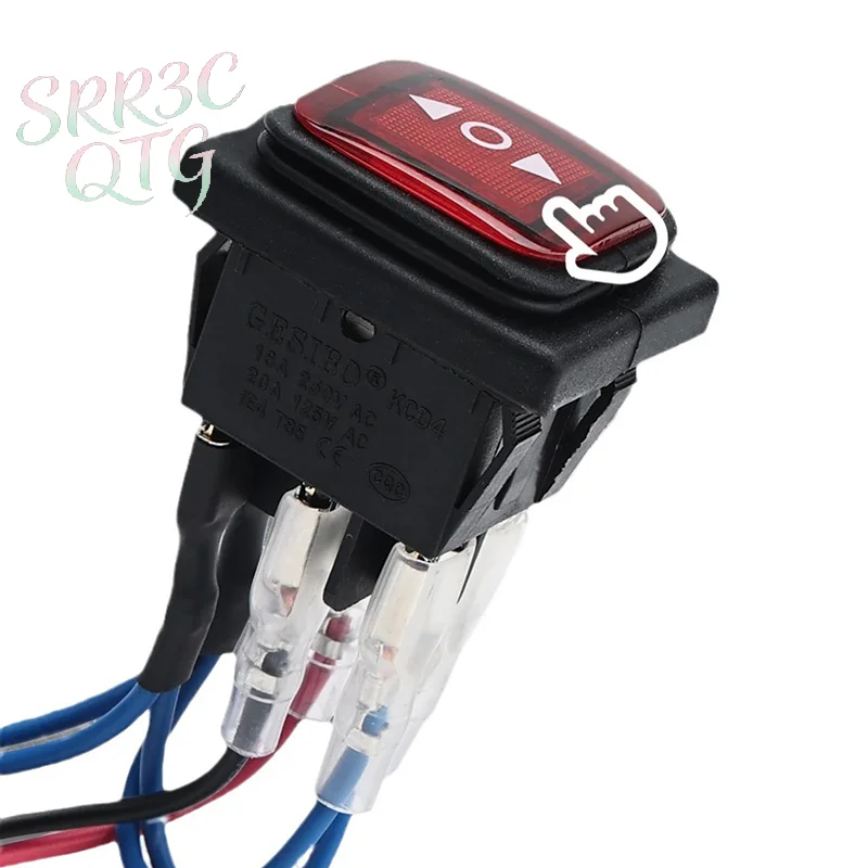Reverse Switch Waterproof Toggle Switch With Wire 6-pin 3-speed Self Resetting  Motor Switch Durable Power Supply