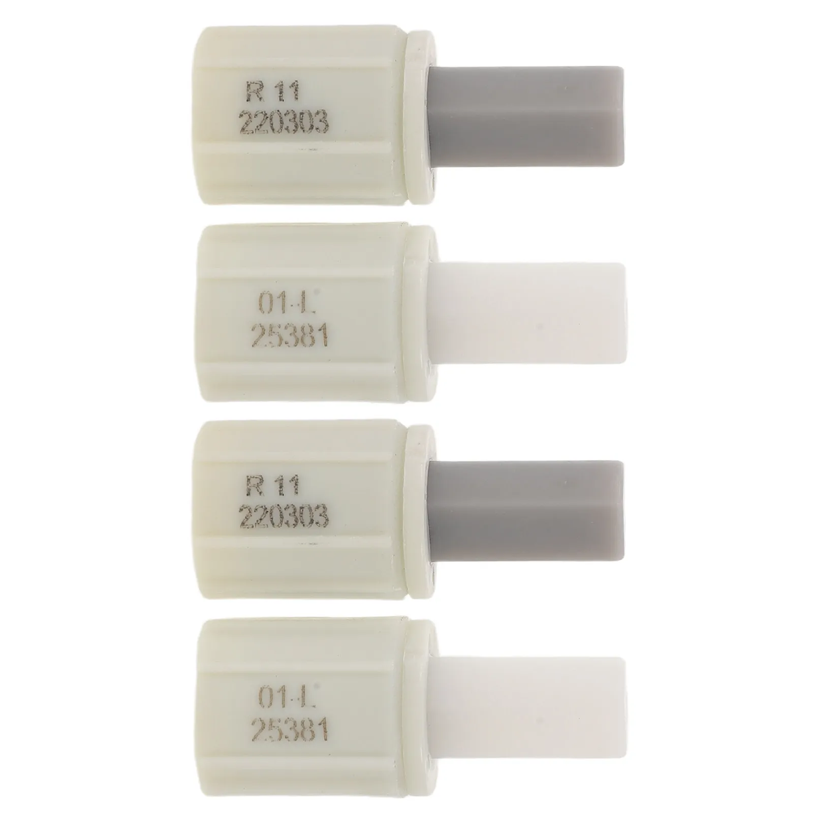 4Pcs Soft Close Toilet Seat Damper Hinge Buffer White Plastic Universal Fit Silent Descent Lid Cushioning Shock Absorber