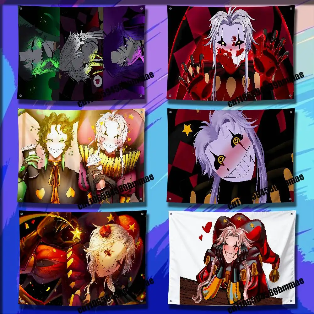 

For Pierrot Game The Freak C-Circus Clown Flag 150*200cm 60*110cm 80*120cm 100*150cm 50*70cm Outdoor Wall Banner Tapestry Cover