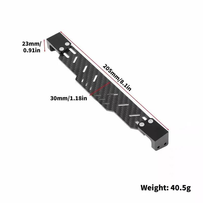 1/10 1/8 RC Crawler Carbon Fiber Adjustable Sun Visor for TRX4 SCX10 MJX Yikong 4082 Upgrade Accessories